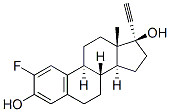 2-Fluoro-17-ethynylestradiol Struktur