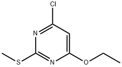 4-Chloro-6-ethoxy-2-methylsulfanyl-pyrimidine Structure