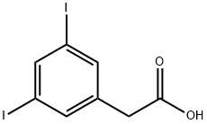 3,5-DiiodobenzeneAceticAcid 化学構造式