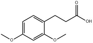 3-(2,4-二甲氧基苯基)丙酸 结构式