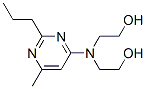 2,2'-(6-methyl-2-propylpyrimidin-4-yl)iminodiethanol Struktur