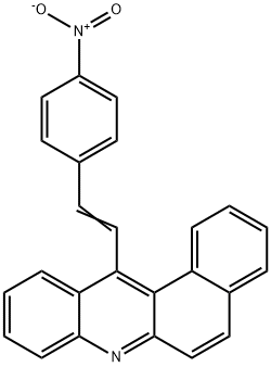 12-(p-Nitrostyryl)benz[a]acridine 结构式