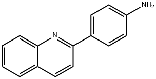 苯烯胺,4-(2-喹啉基)-, 22191-97-5, 结构式
