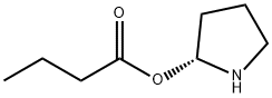 Butanoic acid, (2R)-2-pyrrolidinyl ester (9CI) Struktur