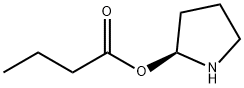 Butanoic acid, (2S)-2-pyrrolidinyl ester (9CI) Struktur