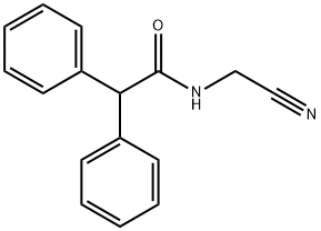 N-(cyanomethyl)-2,2-diphenyl-acetamide 化学構造式