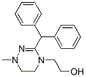 2-[3-(Diphenylmethyl)-5,6-dihydro-1-methyl-1,2,4-triazin-4(1H)-yl]ethanol 结构式