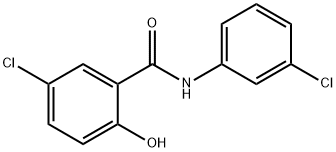 5-chloro-N-(3-chlorophenyl)-2-hydroxy-benzamide Structure