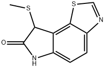 8-METHYLSULFANYL-6,8-DIHYDRO-THIAZOLO[5,4-E]INDOL-7-ONE Struktur