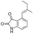 1H-Indole-2,3-dione, 4-(2-methyl-1-butenyl)- (9CI) Struktur