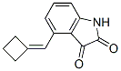 1H-Indole-2,3-dione, 4-(cyclobutylidenemethyl)- (9CI) Structure