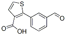 2-(3-Formylphenyl)thiophene-3-carboxylic acid Structure
