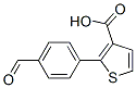 2-(4-Formylphenyl)thiophene-3-carboxylic acid 化学構造式
