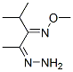2,3-Pentanedione,  4-methyl-,  2-hydrazone,  3-(O-methyloxime) Structure