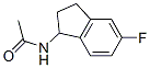 Acetamide, N-(5-fluoro-2,3-dihydro-1H-inden-1-yl)-, (+)- (9CI) 化学構造式