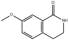 7-メトキシ-3,4-ジヒドロ-2H-イソキノリン-1-オン 化学構造式