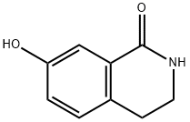7-HYDROXY-3,4-DIHYDRO-2H-ISOQUINOLIN-1-ONE 化学構造式