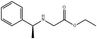 (S)-2-(1-フェニルエチルアミノ)酢酸エチル 化学構造式