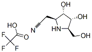 2-Pyrrolidineacetonitrile, 3,4-dihydroxy-5-(hydroxymethyl)-, (2S,3S,4R,5R)-, mono(trifluoroacetate) (salt) 结构式