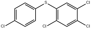 (2,4,5-トリクロロフェニル)(4-クロロフェニル)スルフィド 化学構造式
