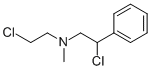 (2-CHLORO-ETHYL)-(2-CHLORO-2-PHENYL-ETHYL)-METHYL-AMINE, 22270-22-0, 结构式