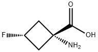 Cyclobutanecarboxylic acid, 1-amino-3-fluoro-, trans- (9CI), 222727-43-7, 结构式