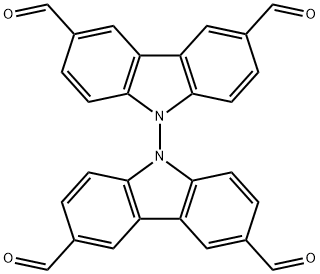 [9,9'-联咔唑]-3,3',6,6'-四甲醛,2227477-88-3,结构式