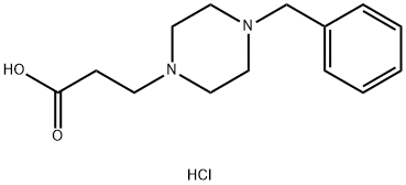 3-(4-苄基哌嗪-1-基)丙酸二盐酸盐,22278-01-9,结构式