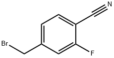 4-(BROMOMETHYL)-2-FLUOROBENZONITRILE 化学構造式