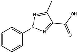 5-甲基-2-苯基-2H-1,2,3-三唑-4-羧酸,22300-56-7,结构式