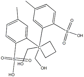 环丁烷1,1-二基双（亚甲基）双（4-甲基苯磺酸酯） ,22308-09-4,结构式