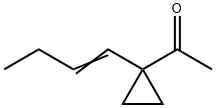 Ethanone, 1-[1-(1-butenyl)cyclopropyl]- (9CI) Struktur