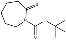 1H-Azepine-1-carboxylic  acid,  hexahydro-2-thioxo-,  1,1-dimethylethyl  ester Structure