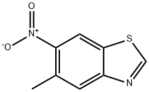 Benzothiazole, 5-methyl-6-nitro- (9CI) 化学構造式