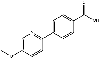 4-(5-Methoxypyridin-2-yl)benzoic acid Struktur