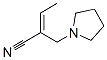 1-Pyrrolidinepropanenitrile,alpha-ethylidene-,(alphaE)-(9CI) 化学構造式