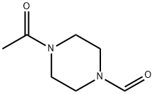 1-Piperazinecarboxaldehyde, 4-acetyl- (9CI) Struktur