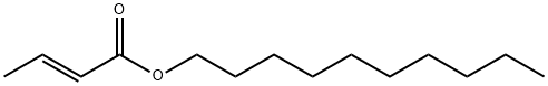 2-Butenoic acid, decyl ester, (2E)- Struktur