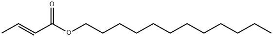 2-Butenoic acid, dodecyl ester, (2E)- Struktur