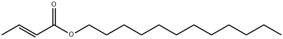 2-Butenoic acid, dodecyl ester, (2E)- Structure