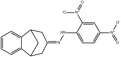 5,6,8,9-Tetrahydro-5,9-methano-7H-benzocyclohepten-7-one 2,4-dinitrophenyl hydrazone Struktur