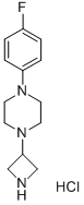 PIPERAZINE, 1-(3-AZETIDINYL)-4-(4-FLUOROPHENYL)-, HYDROCHLORIDE 结构式