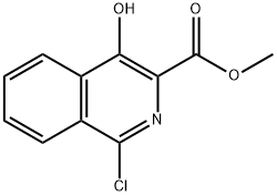 1-氯-4-羟基异喹啉-3-羧酸甲酯 结构式