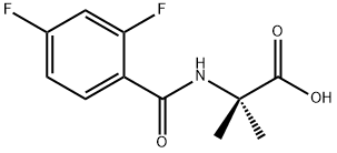 Alanine,  N-(2,4-difluorobenzoyl)-2-methyl-,223444-77-7,结构式