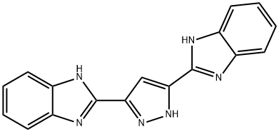 3, 5- Bis(benzimidazol-2-yl)pyrazole 化学構造式