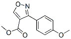 4-Isoxazolecarboxylicacid,3-(4-methoxyphenyl)-,methylester(9CI) 结构式