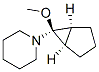 Piperidine, 1-[(1-alpha-,5-alpha-,6-alpha-)-6-methoxybicyclo[3.1.0]hex-6-yl]- (9CI) 结构式
