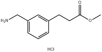 3-氨甲基-苯丙酸甲酯 结构式