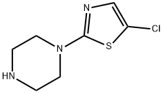 1-(5-Chloro-thiazol-2-yl)-piperazine 化学構造式