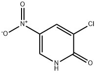 3-クロロ-5-ニトロ-2-ピリドン 化学構造式